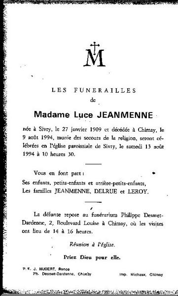 Jeanmenne-Luce