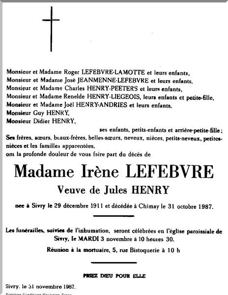 Lefebvre-Irene