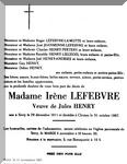 Lefebvre-Irene