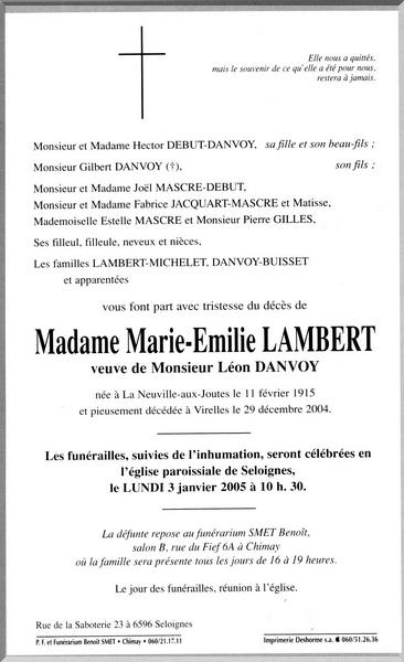 Lambert Marie Emilie
